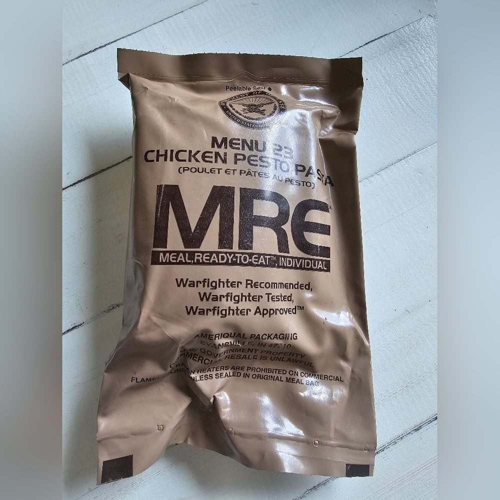 MRE Meal: Chicken Pesto Pasta